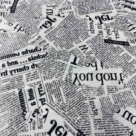 Newspaper Print Cowhide Rug Size: 7.2x7 feet Z-109