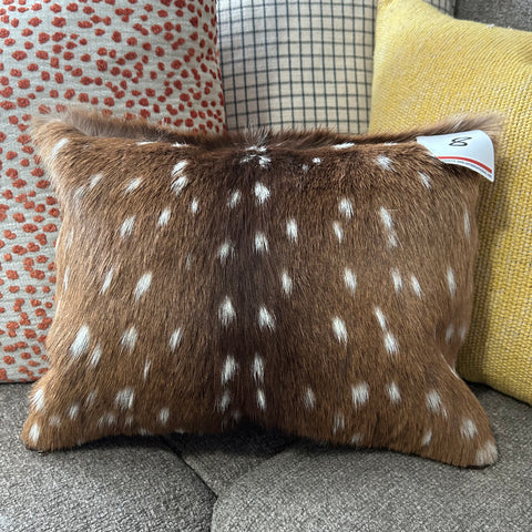 Axis Deer Pillow Cover #8 Axis Deer Skin Pillow Lumbar Pillow Case (exact one) 16X12"