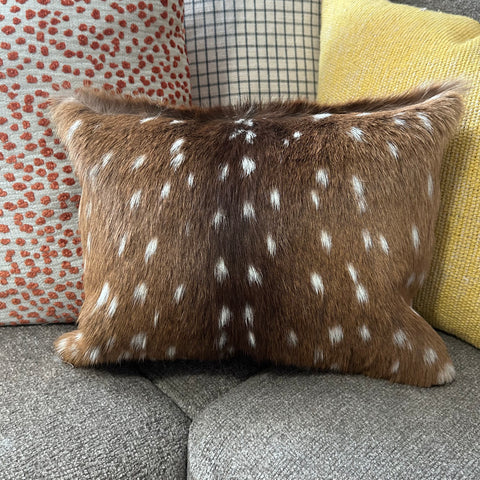 Axis Deer Pillow Cover #8 Axis Deer Skin Pillow Lumbar Pillow Case (exact one) 16X12"