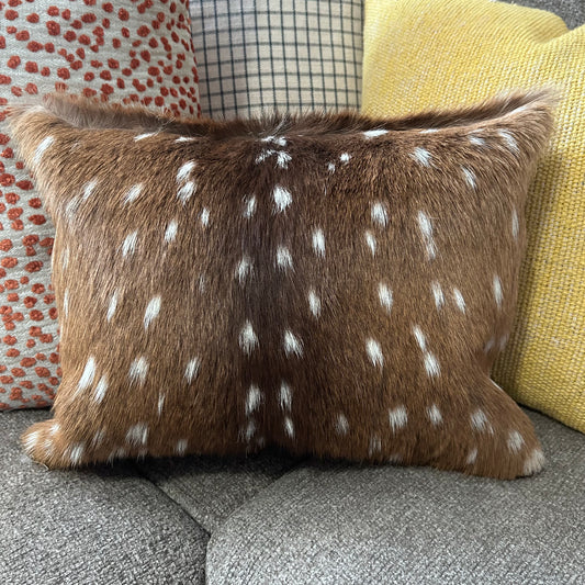Axis Deer Pillow Cover #8 Axis Deer Skin Pillow Lumbar Pillow Case (exact one) 16X12"