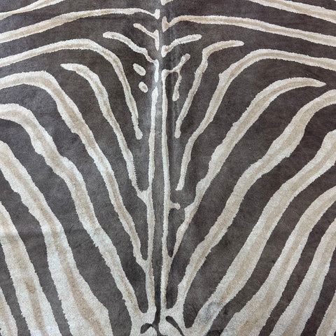 Genuine Zebra Cowhide Rug (faded) Size: 7x6.5 feet Z-116