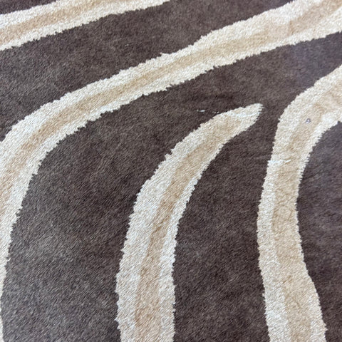 Genuine Zebra Cowhide Rug (faded) Size: 7x6.5 feet Z-116