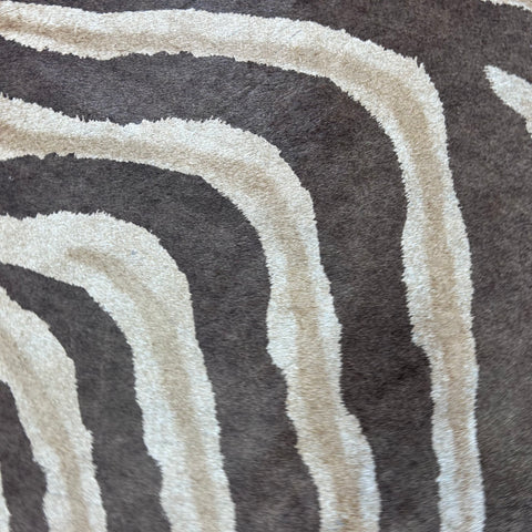 Genuine Zebra Cowhide Rug (faded) Size: 7x6.5 feet Z-116