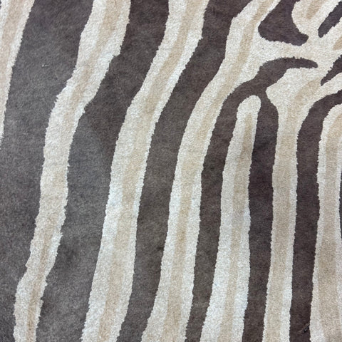 Genuine Zebra Cowhide Rug (faded) Size: 7x6.5 feet Z-116