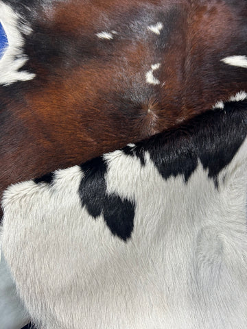 Tricolor Calf Skin Size: 36x33" D-402