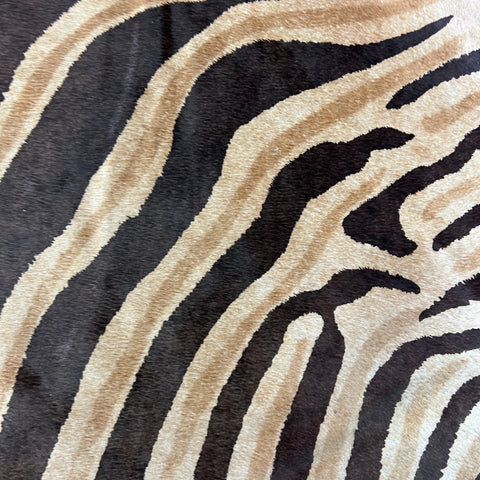 Genuine Zebra Cowhide Rug (dark inner stripes) Size: 7.7x6 feet Z-120