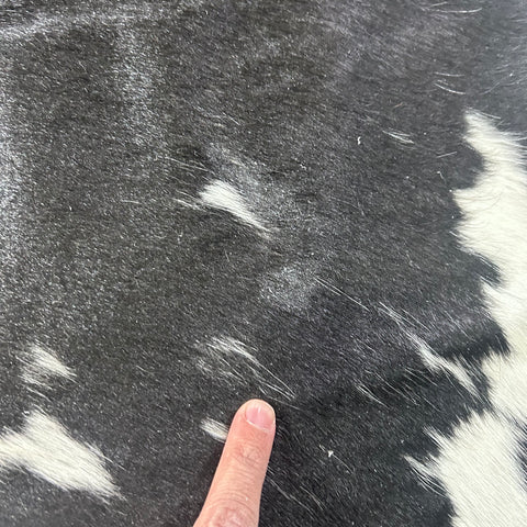 Black & White Cowhide Rug Size: 6.7x6.2 feet D-890