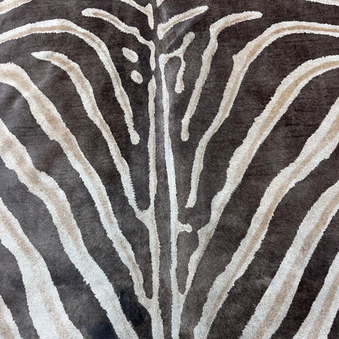 Genuine Zebra Cowhide Rug (faded) Size: 7.2x6 feet Z-121