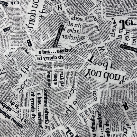 Newspaper Print Cowhide Rug Size: 7x7 feet Z-122