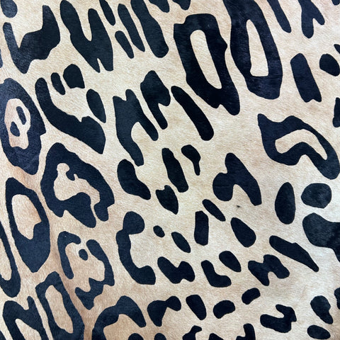 Light Jaguar Cowhide Rug Size: 7.7x6 feet Y-130