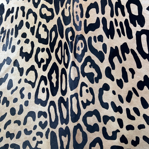 Light Jaguar Cowhide Rug Size: 6.5x6 feet Y-131