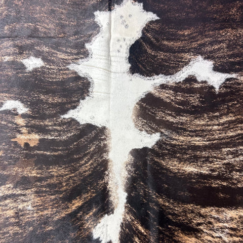 Gorgeous Huge Brazilian Brindle Cowhide Rug Size: 8x7 feet Z-123