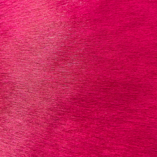 Dyed Pink Cowhide Rug Size: 7x6.5 feet D-902