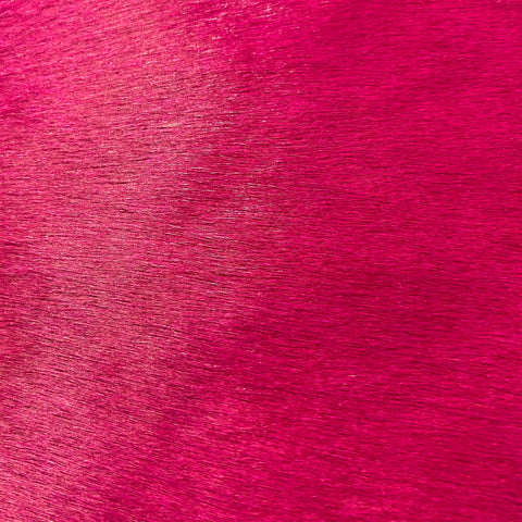 Dyed Pink Cowhide Rug Size: 7x6.5 feet D-902