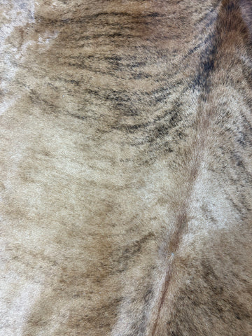 Medium Brindle Cowhide Rug Size: 7.5x7 feet D-411