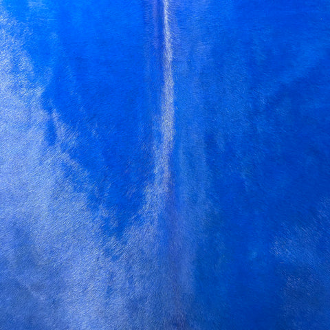 Dyed Dark Blue Cowhide Rug Size: 7.5x7 feet J-010