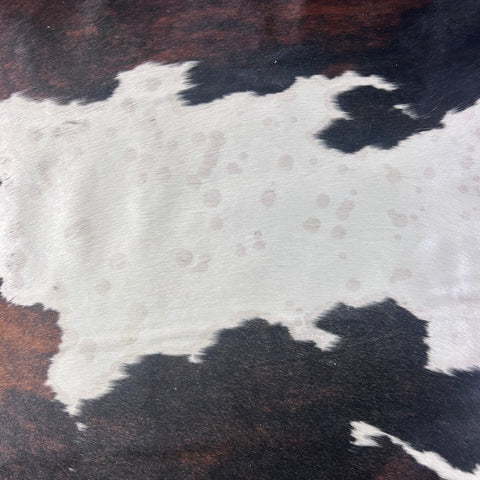 Tricolor Cowhide Rug (short hair) Size: 7.5x7 feet X-013
