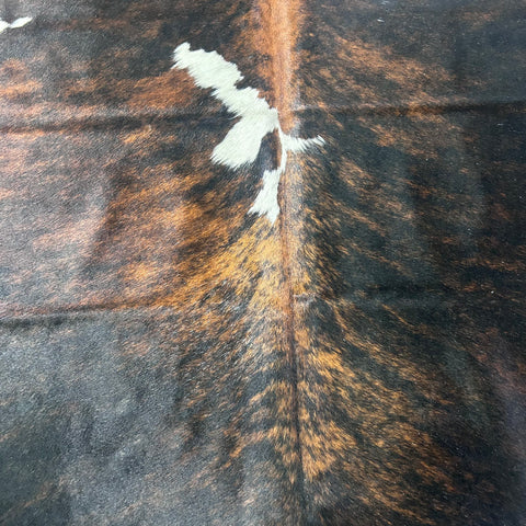 Tricolor Cowhide Rug (short hair) Size: 7.5x7 feet X-013