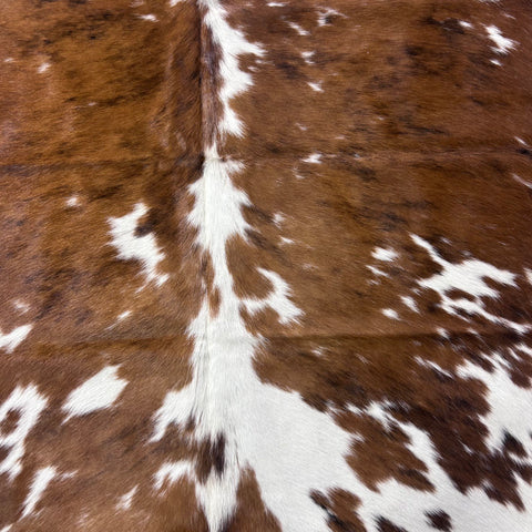 Tricolor Cowhide Rug (37.25 sq ft) Size: 7x6.2 feet Colombia-220