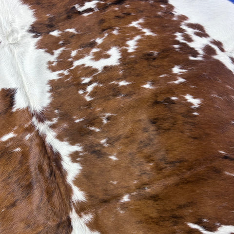 Tricolor Cowhide Rug (37.25 sq ft) Size: 7x6.2 feet Colombia-220