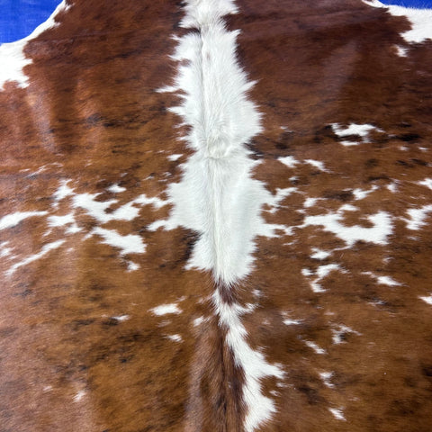 Tricolor Cowhide Rug (37.25 sq ft) Size: 7x6.2 feet Colombia-220