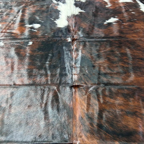 Tricolor Cowhide Rug (45 sq ft) Size: 7.5x7 feet Colombia-217