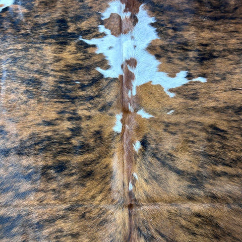 Tricolor Cowhide Rug (39 sq ft) Size: 7.2x6.2 feet Colombia-212