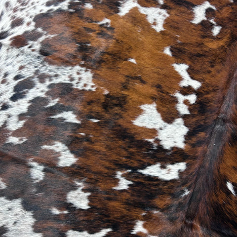 Tricolor Speckled Cowhide Rug (38 sq ft) Size: 7x6.5 feet Colombia-243