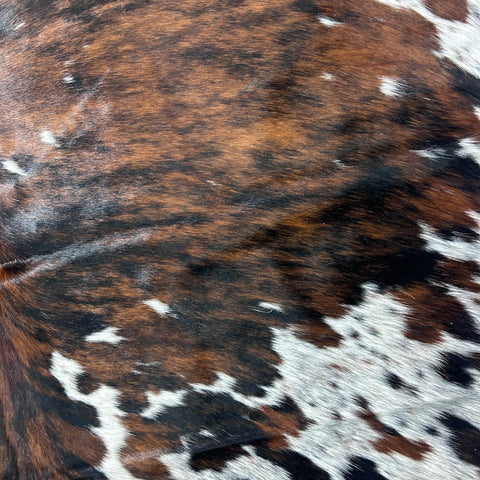 Tricolor Speckled Cowhide Rug (38 sq ft) Size: 7x6.5 feet Colombia-243