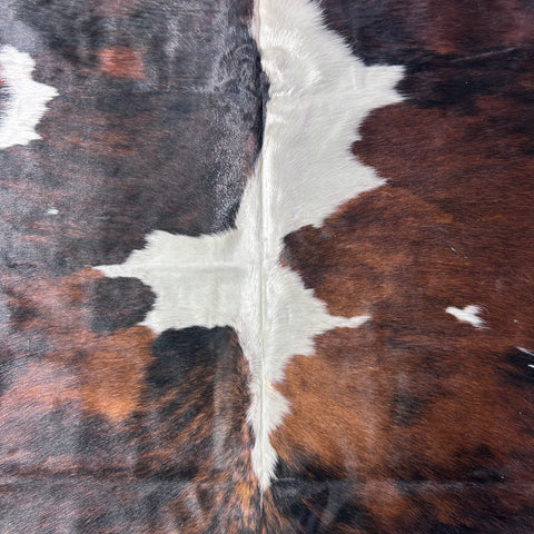 Tricolor Speckled Cowhide Rug (47 sq ft) Size: 7.7x6.5 feet Colombia-62