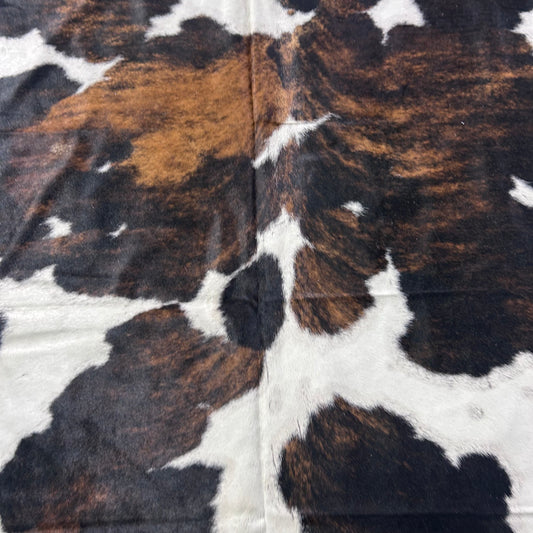 Tricolor Cowhide Rug Size: 8x7 feet Z-303