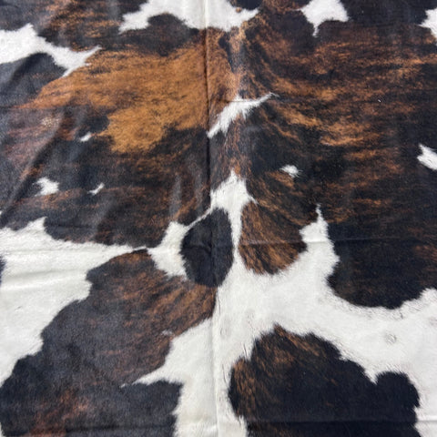 Tricolor Cowhide Rug Size: 8x7 feet Z-303