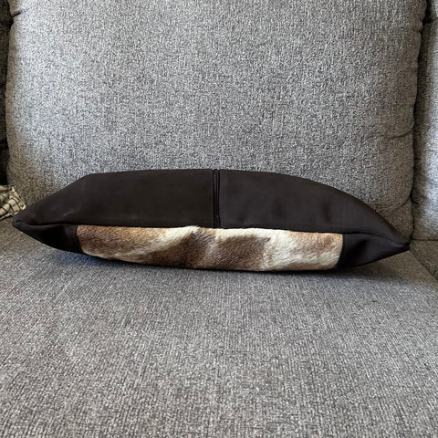New Real Giraffe Hide Pillow Case 21x10 inches Genuine Giraffe Skin/ Suede Back