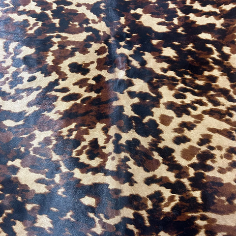 Tricolor Appaloosa Printed Cowhide Rug Size: 7x6 feet Y-140