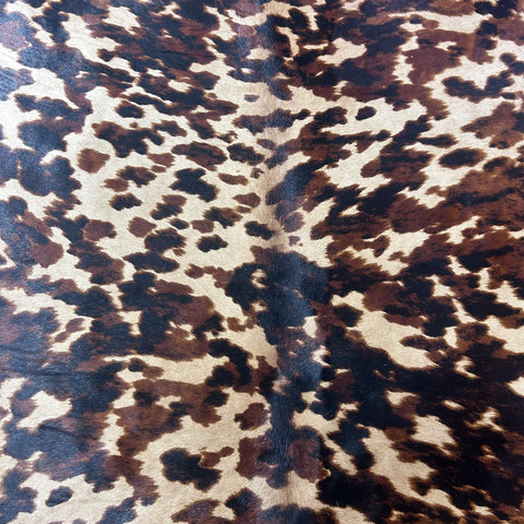 Tricolor Appaloosa Printed Cowhide Rug Size: 7x6 feet Y-140