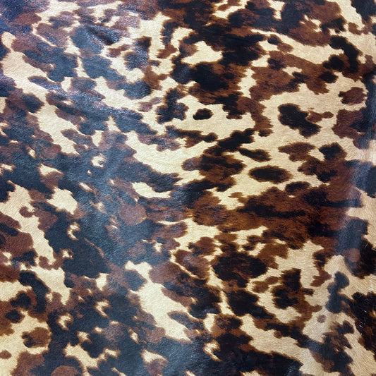 Tricolor Appaloosa Printed Cowhide Rug Size: 7x6 feet Y-140