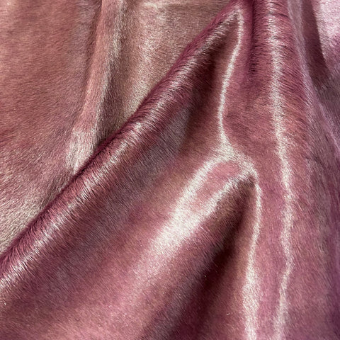 Dyed Beet Cowhide Rug Size: 6.5x7 feet D-927