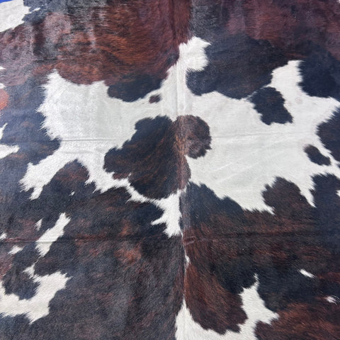Tricolor Cowhide Rug (huge size) Size: 8x7 feet Z-306