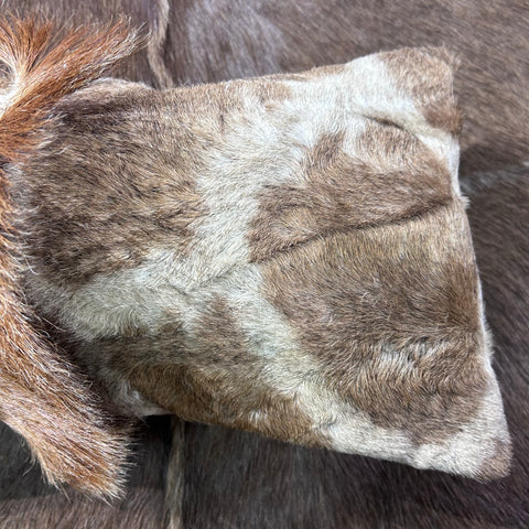 New Real Giraffe Hide Pillow Case 21x10 inches Genuine Giraffe Skin/ Suede Back