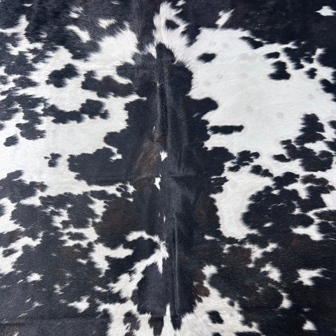Huge Speckled Tricolor Cowhide Rug (mostly black and white 51 sq ft) Size: 8x7.5 feet Colombia-33