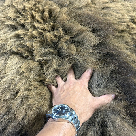 Bison Skin Rug (Gorgeous and Huge) Size: 8x7 feet LOT # 4