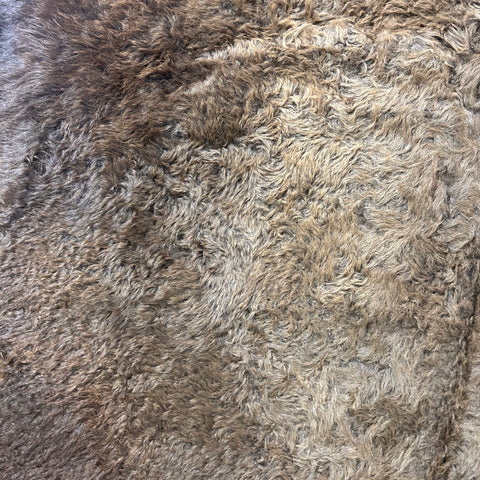 Bison Skin Rug (super nice longish hair) Size: 7.2x6.5 feet LOT # 6