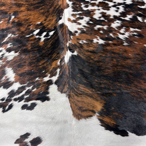 Tricolor Cowhide Rug (36 sq ft) Size: 6.5x6.5 feet Colombia-10