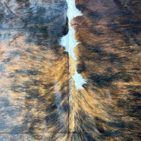 Tricolor Cowhide Rug (39 sq ft) Size: 7x6 feet Colombia-19