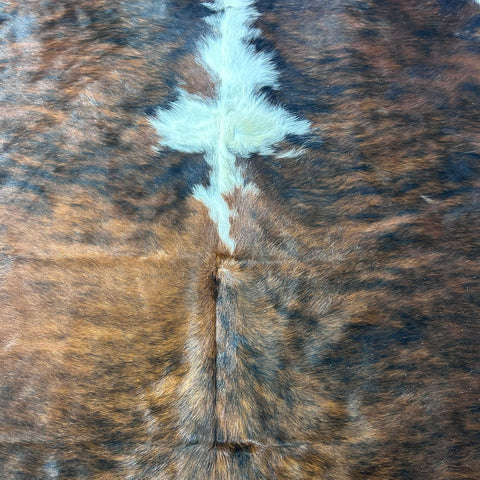 Huge Tricolor Cowhide Rug (51 sq ft) Size: 8x7 feet Colombia-17