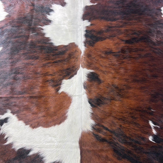 Tricolor Cowhide Rug Size: 7x7 feet X-017 A