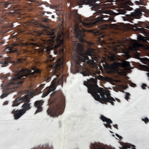 Tricolor Cowhide Rug Size: 8x7 feet X-019 A