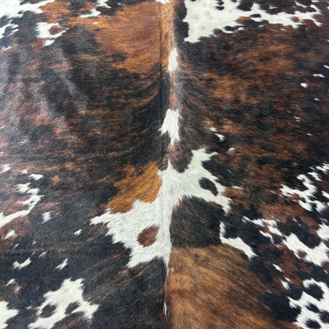 Tricolor Cowhide Rug Size: 8x7 feet X-020 A