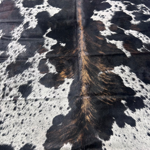 Tricolor Cowhide Rug Size: 7x6 feet X-021
