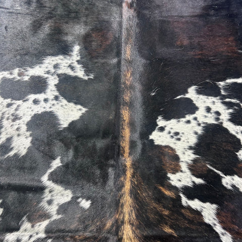 Tricolor Cowhide Rug Size: 7x6 feet X-021